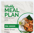 Meals- 12 Meals- Weekly Menu